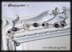 Armband ~Fleur de Lys~violett