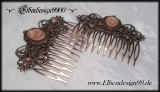 hair combs ~Butterfly Cameo~